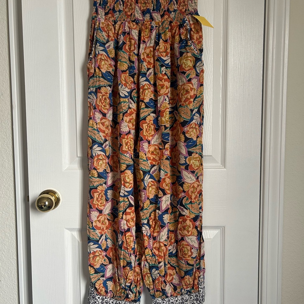 Anthropologie Floral Print Balloon Pants Women’s Medium Boho Chic